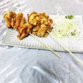 めみたん☆'s cooksnap of when they made 子供が大好き♬♬唐揚げ棒♡﻿.
