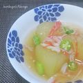 かおりかざり's cooksnap of when they made 冬瓜と蟹かまぼこのオクラあん（煮物）.