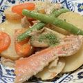 クックM6DK2O☆'s cooksnap of when they made フライパン１つ～塩鮭と野菜のミルク煮.