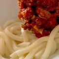 MULA's cooksnap of when they made 余ったミートソースで、ミートソースうどん.