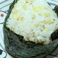 ゆけり３兄弟's cooksnap of when they made 揚げ玉だけ♪天むす風プチおむすび.