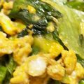 たくんのママ♪'s cooksnap of when they made ♪レタス外葉の卵とじ♪.