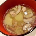 悠LOVE航's cooksnap of when they made 風邪ひく前のネギスープ.