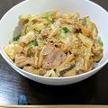 ちえたろう's cooksnap of when they made ガツガツすすむ♡豚キムチーズ丼♪.