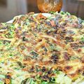 ちえたろう's cooksnap of when they made 野菜完食！子供喜ぶ パリパリチーズチヂミ.