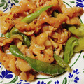 タリーズ's cooksnap of when they made 簡単！ししとうと豚肉の甘辛炒め.