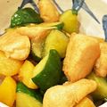 ごま好きせんベー's cooksnap of when they made 鶏むね肉ときゅうりのオイバター照り焼き♡.