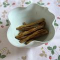 yesmama's cooksnap of when they made 簡単おつまみ♡ピリ辛揚げごぼう♡黒酢風味.
