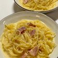 monari0510's cooksnap of when they made 簡単とろ〜り濃厚♡カルボナーラ.