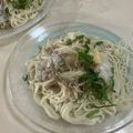 papikun's cooksnap of when they made 釜揚げしらすのぶっかけうどん.