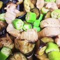 rk2492's cooksnap of when they made 鶏モモとなすのオイスター炒め.