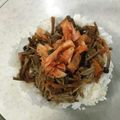 Ruriluru's cooksnap of when they made コストコのプルコギ　アレンジ丼（キムチ）.