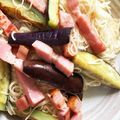 かせぃじん's cooksnap of when they made 余った素麺♪茄子アーリオオーリオ★ランチ.
