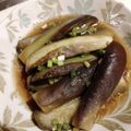 reitry's cooksnap of when they made レンジで簡単☆茄子の煮びたし.