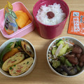 snow012's cooksnap of when they made ちくわと舞茸のガーリック炒め♪弁当にも.