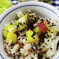 みっちゃん❇️68's cooksnap of when they made 簡単炊飯器でホクホクさつま芋ご飯お肉入り.