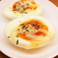 horseland's cooksnap of when they made ✿トマトソースでゆで卵風ピザ✿.