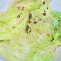 kaori238's cooksnap of when they made レタスだけ～♪粒マスタードと醤油のサラダ.