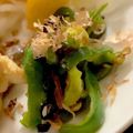 MULA's cooksnap of when they made ピーマンと塩昆布の辛子和え.