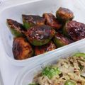 京ん家's cooksnap of when they made ☆簡単☆照りマヨピーマンの肉詰め.