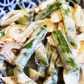 TASままん's cooksnap of when they made 簡単ちくわとインゲンサラダ.