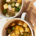 cookpad1年生's cooksnap of when they made 簡単♪オクラとエリンギ えのきのお吸い物.