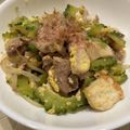クック7GYGJP☆'s cooksnap of when they made 簡単♪豆腐と卵がふわっとゴーヤチャンプル.