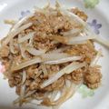 クック259TJK☆'s cooksnap of when they made ひき肉とモヤシの餡掛け.