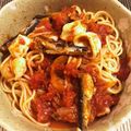 おじ☆さん's cooksnap of when they made ■いかとトマトのにんにくスパゲティー■.