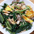 ポニーリボン's cooksnap of when they made ☆★舞茸と空芯菜のふわ卵中華炒め☆★.
