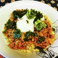 龍青空ママ's cooksnap of when they made 豚そぼろキムチ納豆丼.