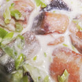 わわわわーい's cooksnap of when they made ＊材料3つ簡単副菜＊鮭と長ネギのミルク煮.
