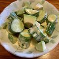 さすらい's cooksnap of when they made キュウリのアボカドワサビマヨポン酢あえ.