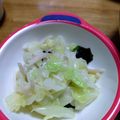 なっちゃん３１１'s cooksnap of when they made キャベツとえのきのヘルシーナムル.