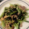 のらむーちょ's cooksnap of when they made 豚肉と小松菜の醤油炒め.