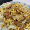 れでよと's cooksnap of when they made ソーセージキャベツ卵ソテー.