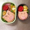 Chaaa_room's cooksnap of when they made キャラ弁☆トイストーリー　ハム.
