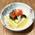 にきけん's cooksnap of when they made 簡単☆たまご豆腐に、かにかま&きゅうり♪.