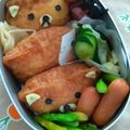 keroko27's cooksnap of when they made かわいい♥リラックマいなり寿司.