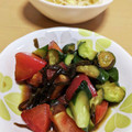 わかポン☆'s cooksnap of when they made 塩昆布ときゅうりとトマトの簡単サラダ♡.