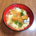 もふもふクロさん's cooksnap of when they made ヘルシー\♡/トマトと溶き卵のお味噌汁〜.