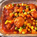 いち☆こ's cooksnap of when they made ☆レンジを使えば10分！ミートボール☆.