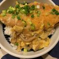 ぱぱぷぅ's cooksnap of when they made ふんわり優しい*白身フライのカツ丼*.