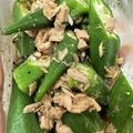 みきんどる's cooksnap of when they made オクラとツナの冷製パスタ.