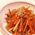 kumichef's cooksnap of when they made しっかり甘辛味☆きんぴらごぼう.