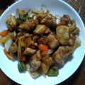 cruechan's cooksnap of when they made 鶏もも肉とパプリカ・お野菜の甘酢炒め.