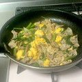 gospelyuka's cooksnap of when they made 空芯菜の豚肉と卵炒め.
