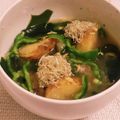 私市ビッキーズ津門巳's cooksnap of when they made “じゃがいもピーマンわかめ卵とじスープ”.