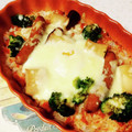 桜月❀咲良mommy's cooksnap of when they made 残りご飯で簡単トマトベースのドリア.