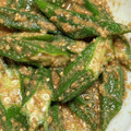 ツインズちゃま's cooksnap of when they made 簡単！基本のオクラのゴマ和え♡.